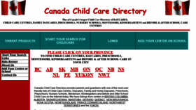 What Canadachildcaredirectory.com website looked like in 2019 (4 years ago)