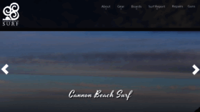 What Cannonbeachsurf.com website looked like in 2019 (4 years ago)