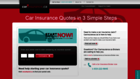 What Carinsurance.ca website looked like in 2019 (4 years ago)