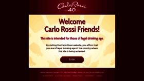 What Carlorossi.com website looked like in 2019 (4 years ago)