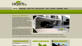 What Carports.de website looked like in 2019 (4 years ago)