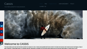 What Cassis.ca website looked like in 2019 (4 years ago)