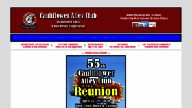 What Caulifloweralleyclub.org website looked like in 2019 (4 years ago)