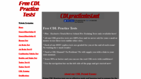 What Cdlpracticetest.net website looked like in 2019 (4 years ago)