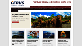 What Cebus.cz website looked like in 2019 (4 years ago)
