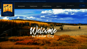 What Cedarcity.org website looked like in 2019 (4 years ago)