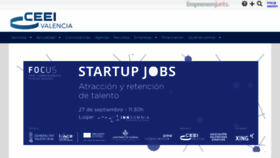 What Ceei-valencia.com website looked like in 2019 (4 years ago)