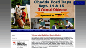 What Chaddsfordhistory.org website looked like in 2019 (4 years ago)