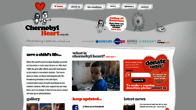 What Chernobylheart.org.uk website looked like in 2019 (4 years ago)