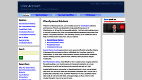 What Chexaccount.com website looked like in 2019 (4 years ago)