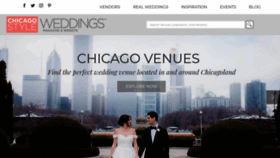 What Chicagostyleweddings.com website looked like in 2019 (4 years ago)