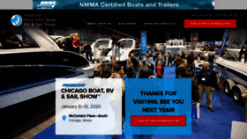What Chicagoboatshow.com website looked like in 2019 (4 years ago)