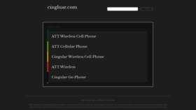 What Cingluar.com website looked like in 2019 (4 years ago)