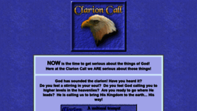 What Clarion-call.org website looked like in 2019 (4 years ago)