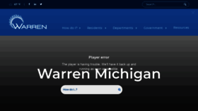What Cityofwarren.org website looked like in 2019 (4 years ago)