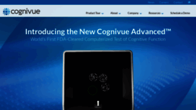 What Cognivue.com website looked like in 2019 (4 years ago)