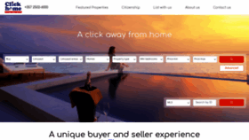 What Clickhomecyprus.com website looked like in 2019 (4 years ago)
