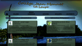 What Collegejeanmonnet.com website looked like in 2019 (4 years ago)