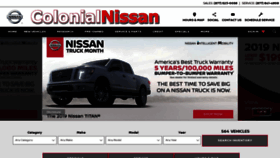What Colonialnissan.com website looked like in 2019 (4 years ago)