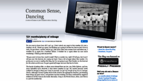 What Commonsense-dancing.com website looked like in 2019 (4 years ago)