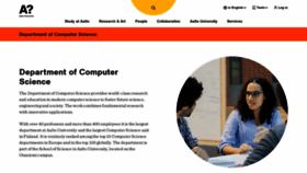 What Cs.aalto.fi website looked like in 2019 (4 years ago)