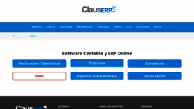 What Clauserp.com website looked like in 2019 (4 years ago)