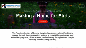 What Centralmdaudubon.org website looked like in 2019 (4 years ago)