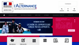 What Contrats-alternance.gouv.fr website looked like in 2019 (4 years ago)