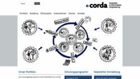 What Corda.at website looked like in 2019 (4 years ago)