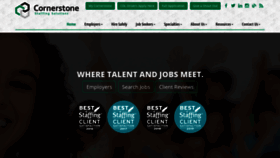 What Cornerstone-staffing.com website looked like in 2019 (4 years ago)