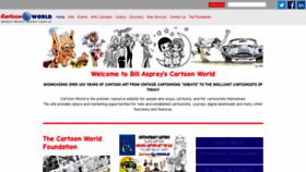 What Cartoonworld.org website looked like in 2019 (4 years ago)