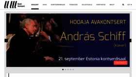 What Concert.ee website looked like in 2019 (4 years ago)