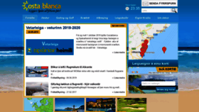 What Costablanca.is website looked like in 2019 (4 years ago)