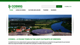 What Coswig.de website looked like in 2019 (4 years ago)