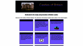 What Castles-of-britain.com website looked like in 2019 (4 years ago)