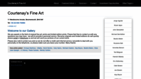 What Courtenaysfineart.com website looked like in 2019 (4 years ago)