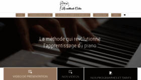 What Cours-piano.com website looked like in 2019 (4 years ago)