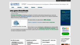 What Cpidt.pt website looked like in 2019 (4 years ago)