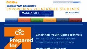 What Cycyouth.org website looked like in 2019 (4 years ago)