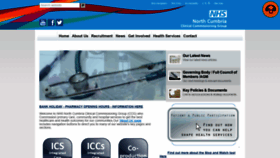 What Cumbriaccg.nhs.uk website looked like in 2019 (5 years ago)