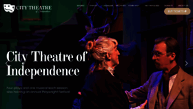 What Citytheatreofindependence.org website looked like in 2019 (4 years ago)
