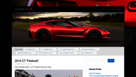 What Corvette7.com website looked like in 2019 (4 years ago)