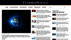 What Censoredscience.com website looked like in 2019 (4 years ago)