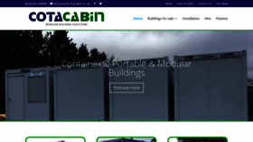 What Cotacabin.co.uk website looked like in 2019 (4 years ago)