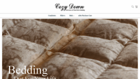 What Cozydown.com website looked like in 2019 (4 years ago)