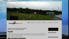 What Cricketrajasthan.in website looked like in 2019 (4 years ago)