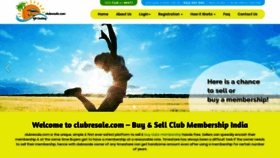 What Clubresale.com website looked like in 2019 (4 years ago)
