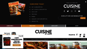 What Cuisineathome.com website looked like in 2019 (4 years ago)