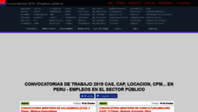 What Convocatoriascas.com website looked like in 2019 (4 years ago)