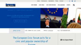 What Civic-forum.eu website looked like in 2019 (4 years ago)